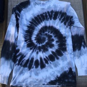 Black and White Tie-Dye long sleeve